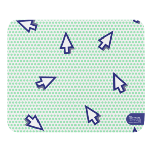 Cursor Pattern On Green Dots Mouse Pad