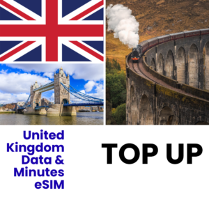 United Kingdom data & minutes eSIM top up
