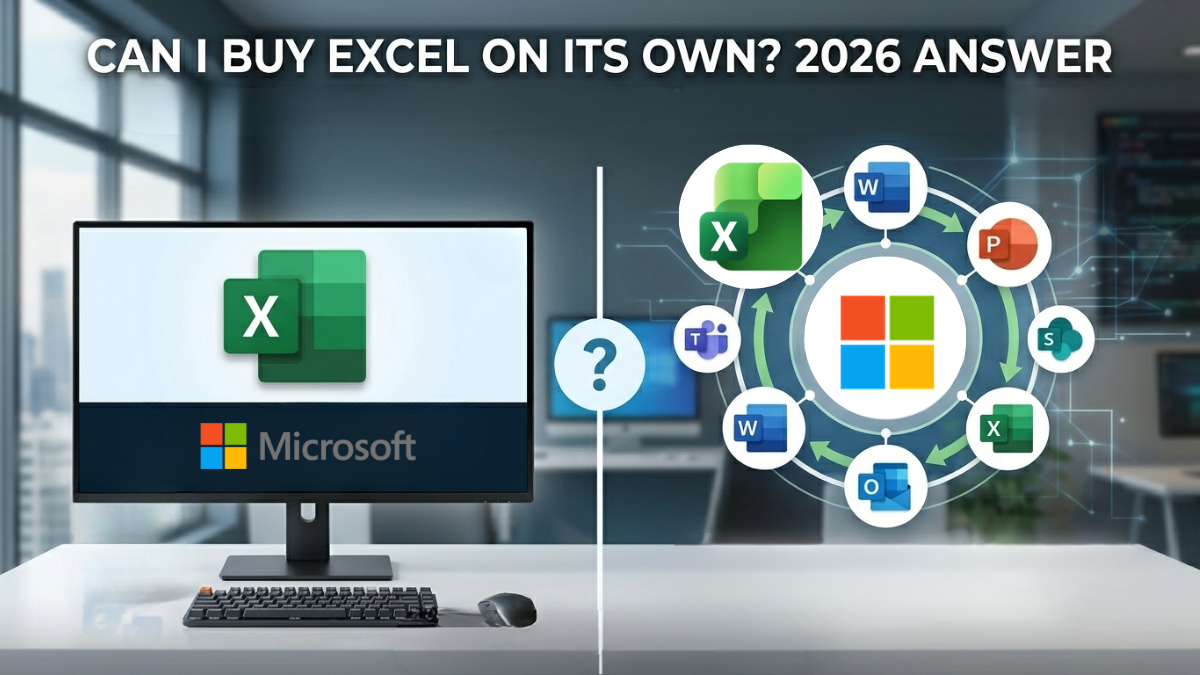 Can I Buy Microsoft Excel on Its Own graphic
