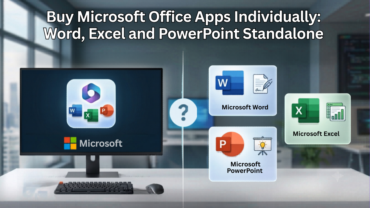 Buy Microsoft Office Apps Individually: Word, Excel and PowerPoint Standalone