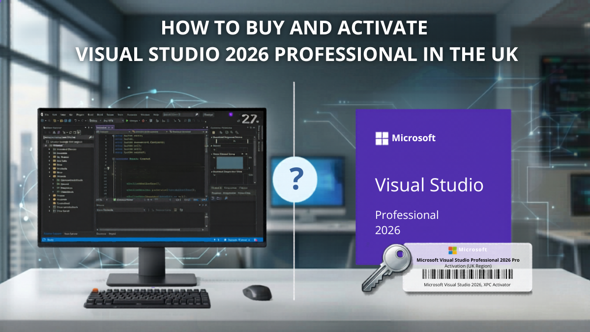 How to Buy and Activate Visual Studio 2026 Professional in the UK