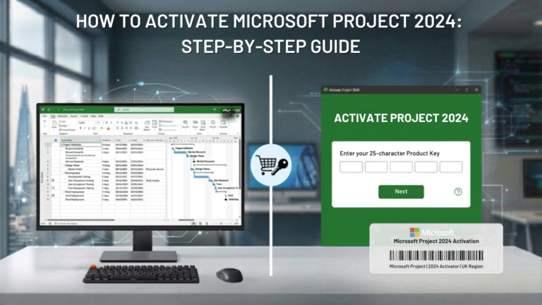 How to activate Microsoft Project 2024 Step-by-Step Guide
