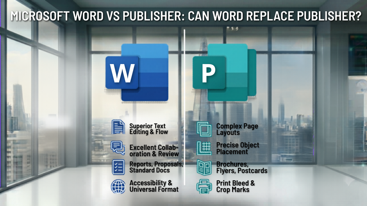 Microsoft Word vs Publisher: Can Word Replace Publisher?