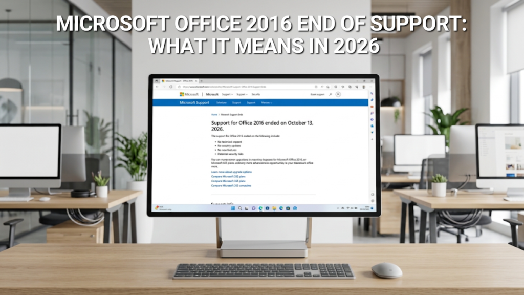 Microsoft Office 2016 End of Support What It Means in 2026