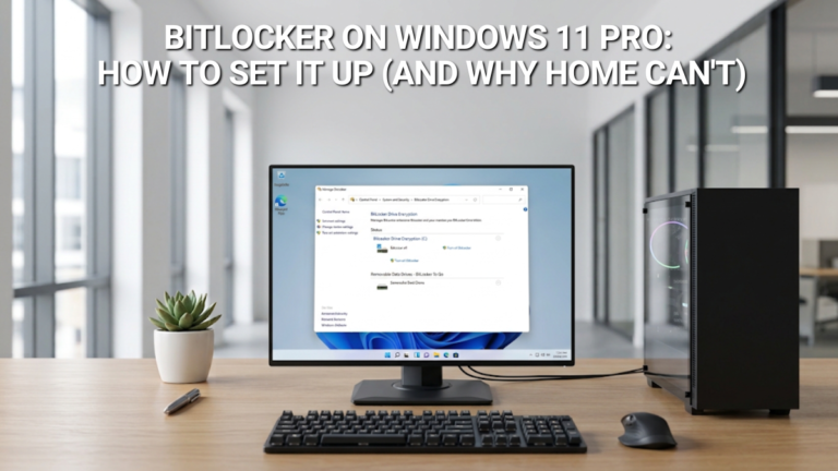 BitLocker on Windows 11 Pro: How to Set It Up (and Why Home Can't)
